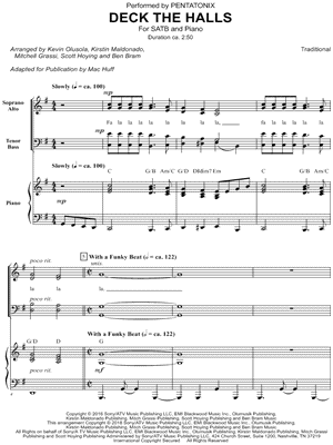 Deck the Halls Sheet Music